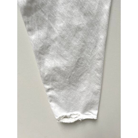 Agolde 90’s Mid Rise White distressed Denim Jeans Size 25 - Picture 7 of 12